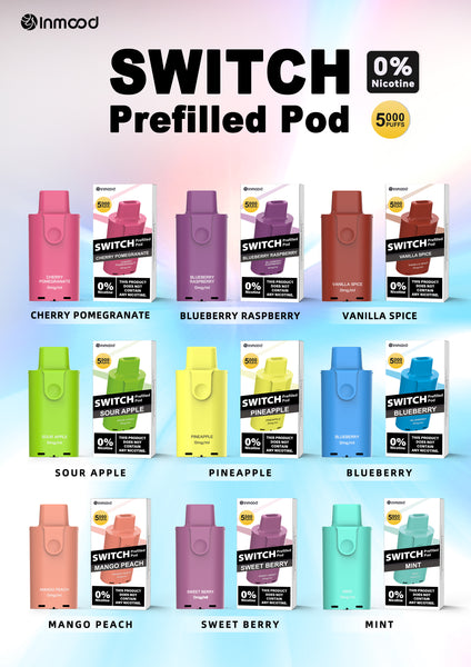 Switch+ 5K Pre-filled Pod Kit inmood vape Switch+ 5K Pre-filled Pod Kit inmood vape